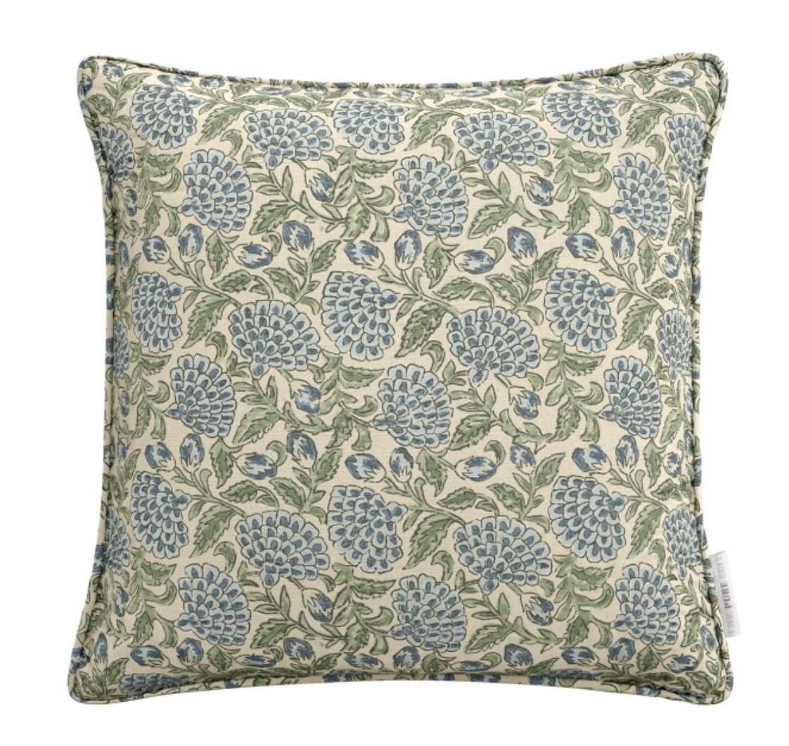 Erisha Indigo Cushion 43cm x 43cm