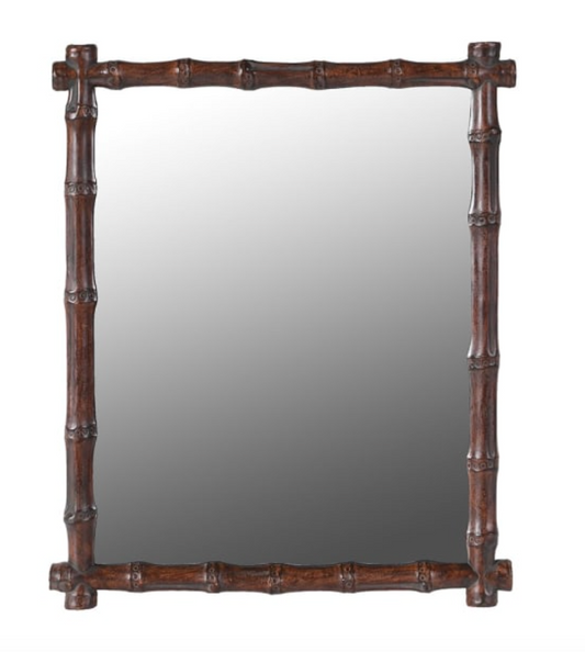 Bamboo Mirror - H41 x D33 CM