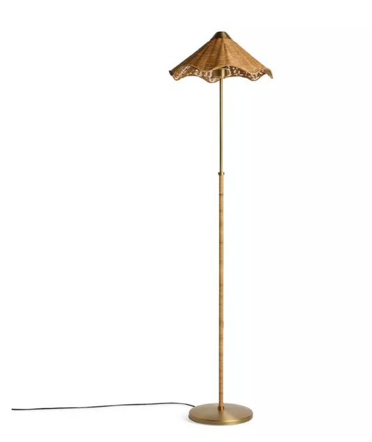 Habitat Norah Rattan Floor Lamp - Natural
