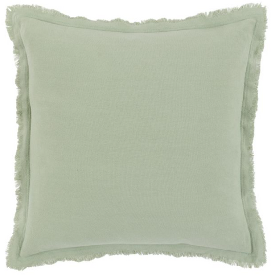 Linen Look Cushion Sage 2pk 450x450mm
