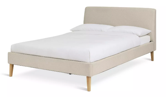 Habitat Ren Small Double Bed Frame - Beige, W132 X L212 X H94cm
