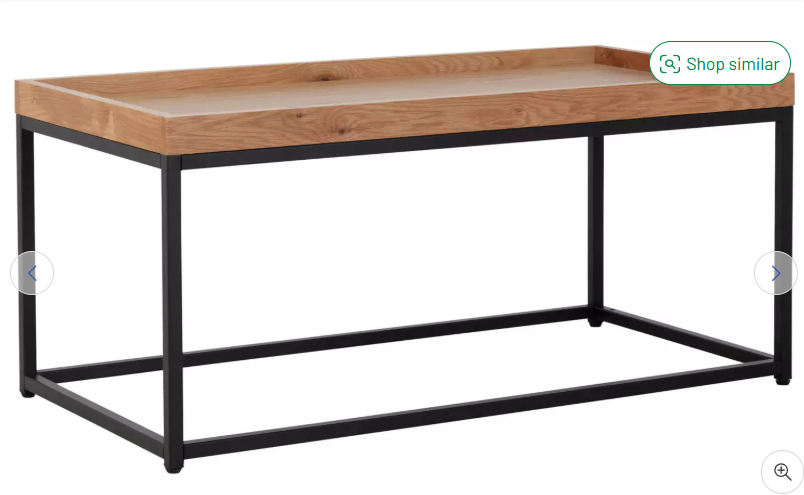 Argos Home Loft Living Oak Veneer Coffee Table - Natural