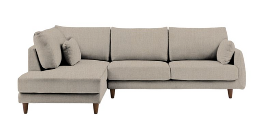 Oakwood Chaise Sofa, Left Hand, Willow Dusty - W269 X D182 X H86CM