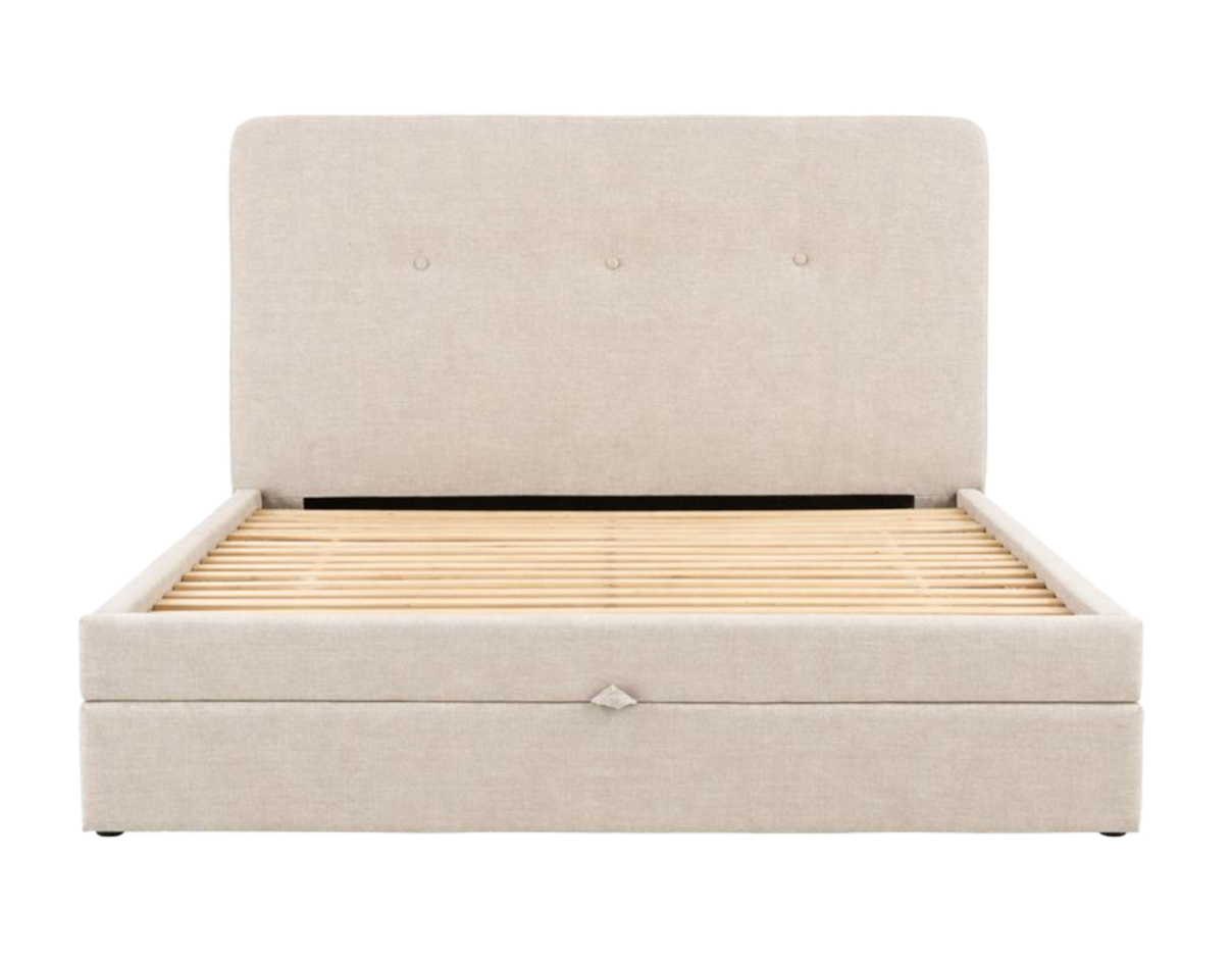 Marlowe Bedstead, King, Verona Ghost - W150 X D206 X H120CM