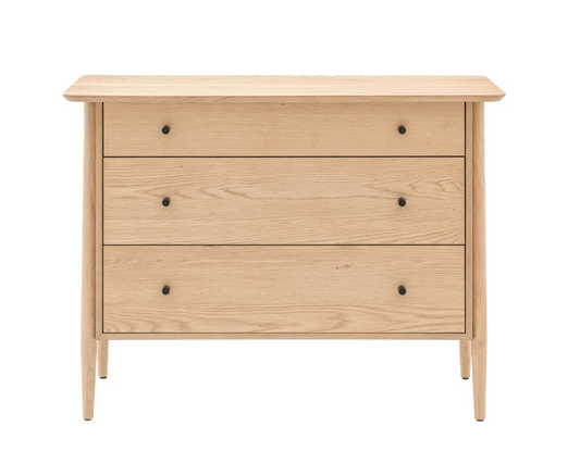 Hatfield 3 Drawer Chest Natural - W106 X D45 X H77CM