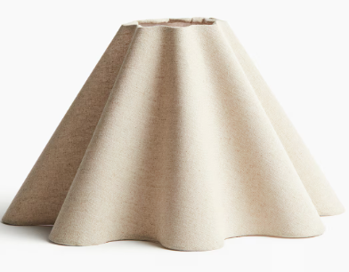 Linen-blend lampshade