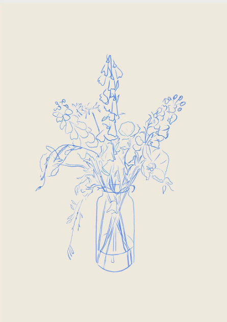Chloe Purpero Johnson, Flower Study 30x40