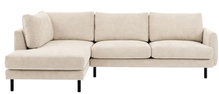 Clerkenwell Chaise LH Sofa Verona Ghost