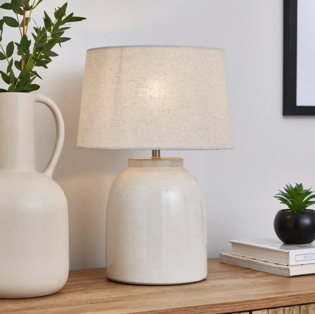 Amalfi Table Lamp, White