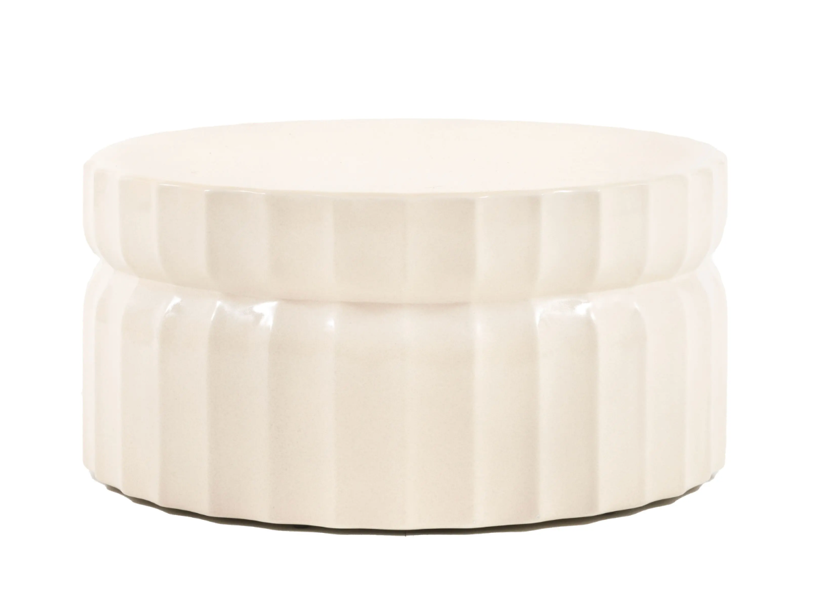 Cirella Coffee Table Cream - W80 X D80 X H38CM