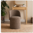 Storage Footstool Chair Sherpa Fawn