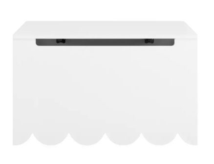 Kids Joni Scalloped Toy Box - White