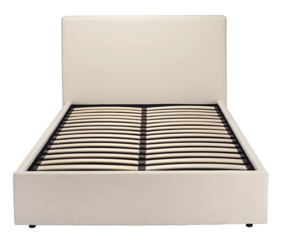Wilder Antique White Double Ottoman Bed
