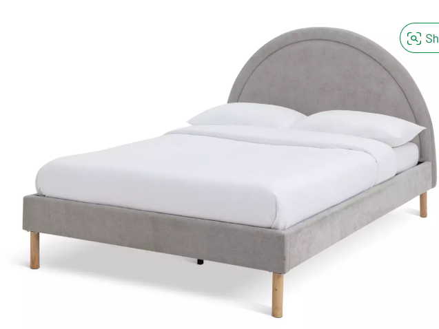 Habitat Sol Double Fabric Bed Frame - Grey