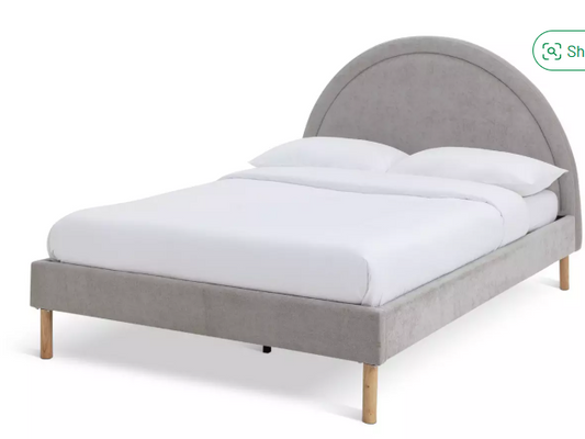 Habitat Sol Double Fabric Bed Frame - Grey