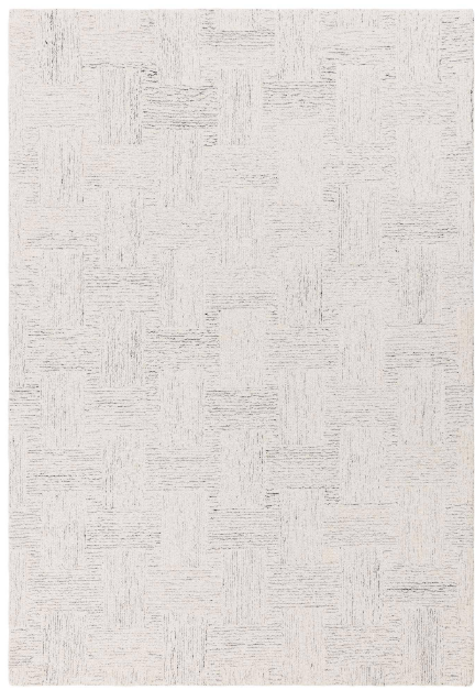 THEODORE 160x230cm HATCH WHITE & BLACK