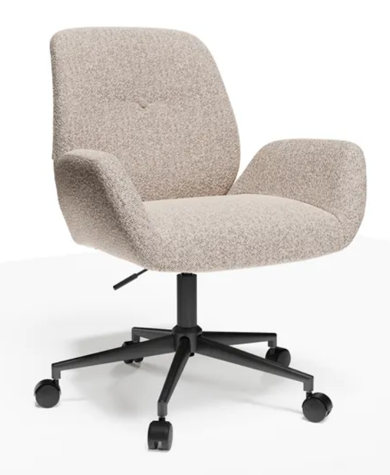 Ginny Boucle Swivel Office Chair