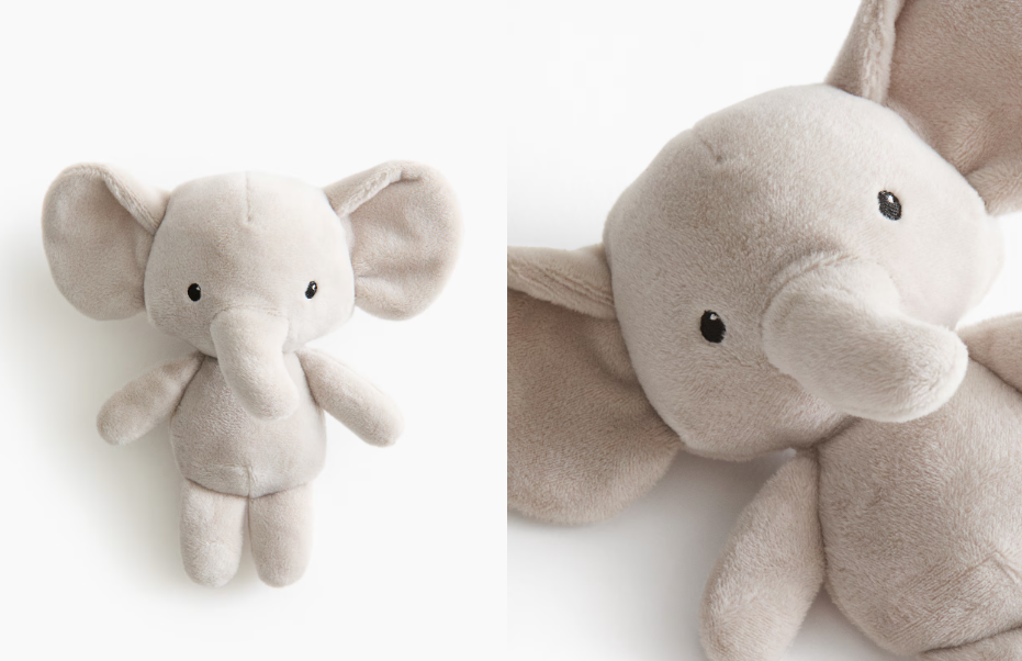 Soft rattle - Grey Elephant