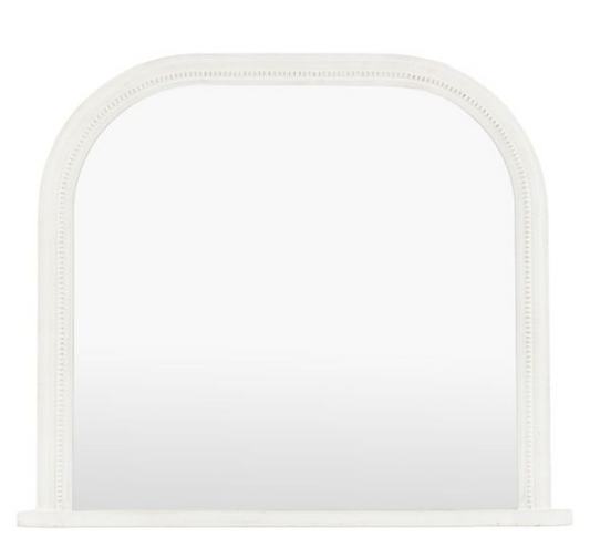 Shoreline Overmantle Mirror White