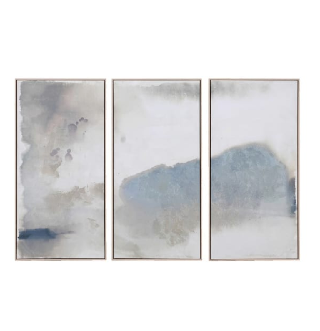 Set of 3 Reverie Abstract Canvas - H119 X W59.5CM