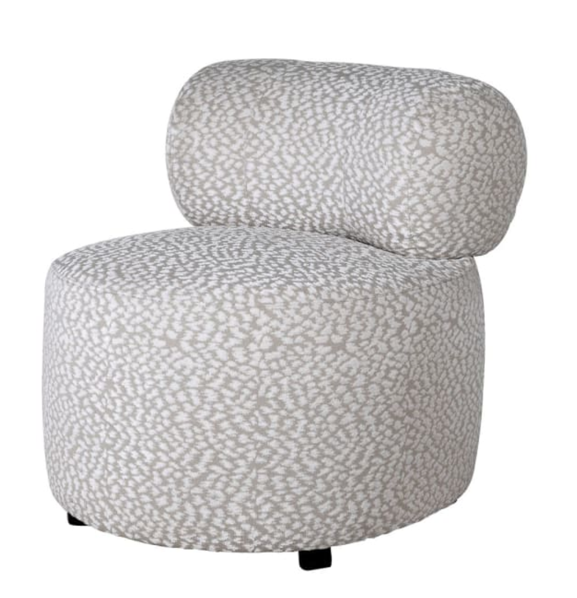 Kurl Beige Cocktail Chair - H73 X W70 X D83CM