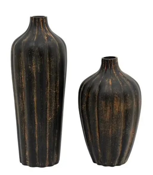 Alda Vase Black Set of 2