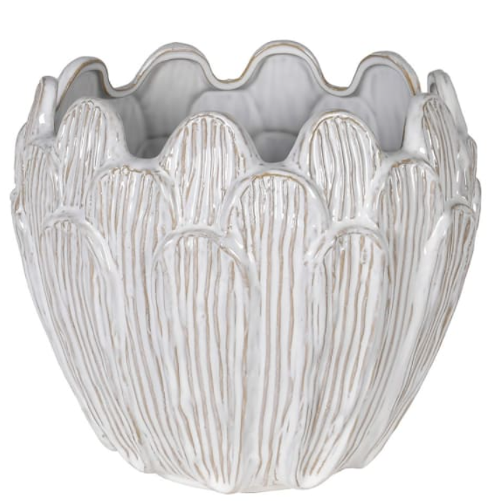 Beige Petal Planter