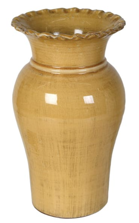 Ochre Terracotta Vase