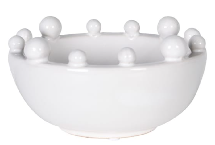 White Trinket Bobble Bowl
