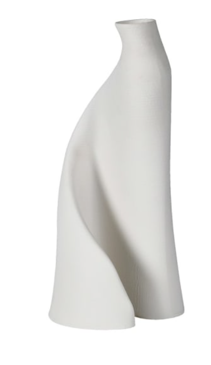 Large White Ciana 3D Printed Vase