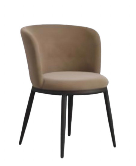 NOVA MOLE / BLACK DINING CHAIR 740x560x580mm