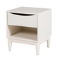 Alesta Bedside Table - White, 50x45x40cm