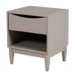 Alesta Bedside Table, Grey, 50x45x40cm