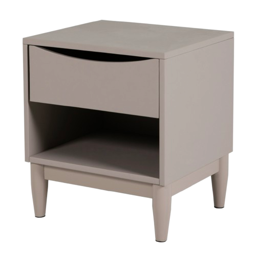 Alesta Bedside Table, Grey, 50x45x40cm