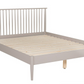 Alesta Bed 4'6 - Grey, 198 x 152 x 100cm