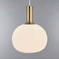 Alton 25 Pendant Light, Opal/Brass