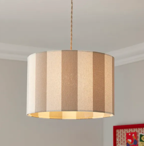 Beatrice Striped Lamp Shade - Natural