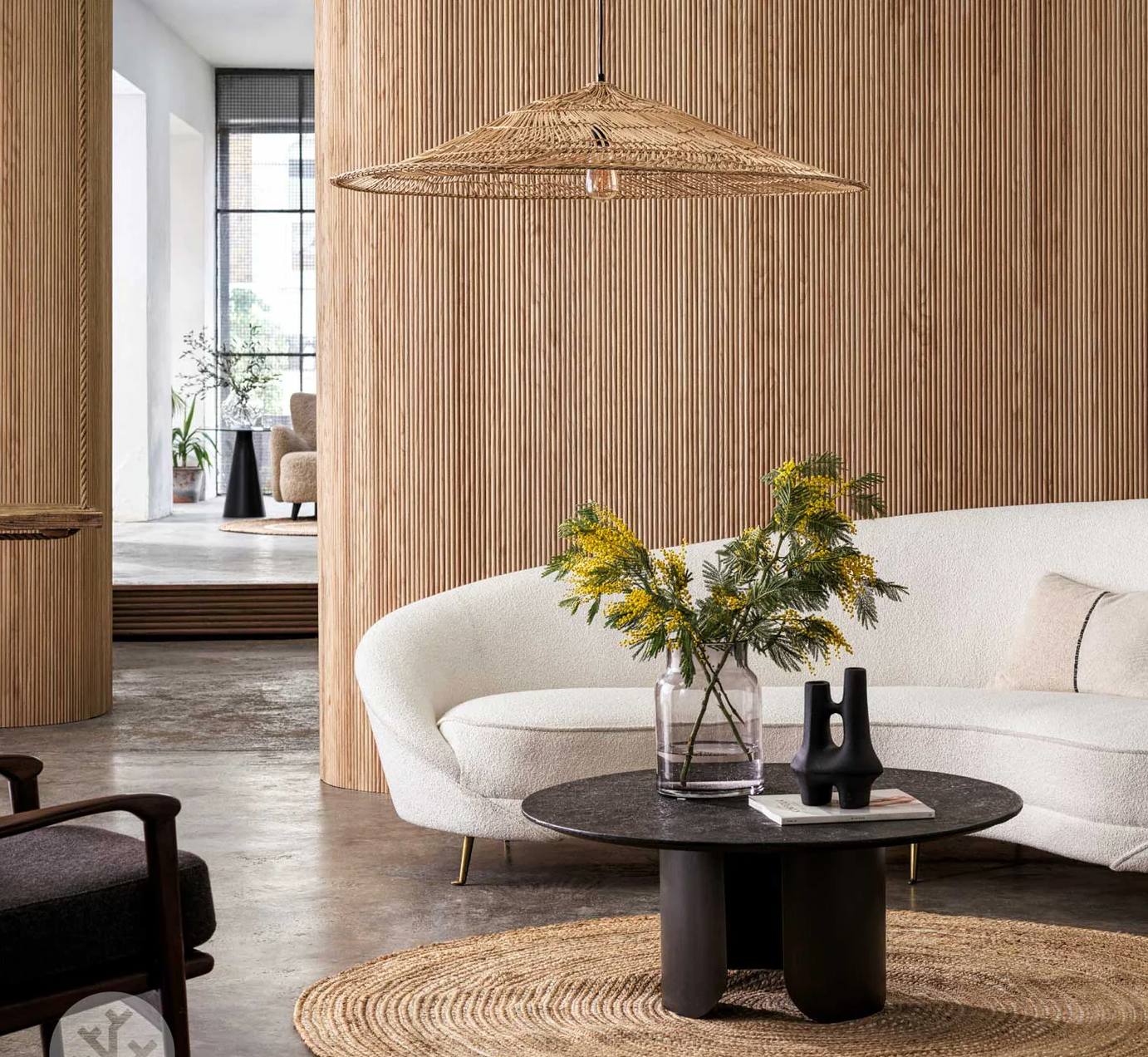 Flutto Oak Mini-Ridge Flexible Tambour Wood Panels - 240 x 60cm