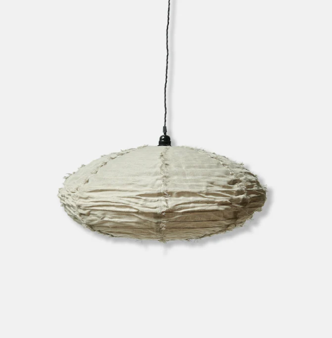 Drongo Fabric Pendant Natural - Medium