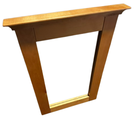 Flat bathroom mirror, 37x53cm