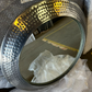 Hammered Pewter Portal Mirror, 70cm