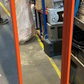 Orange Rectangular Mirror, 126x43cm