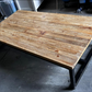 Industrial style coffee table, 130x70x35cm