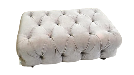 Light Grey Ottoman, 95x0x65cm