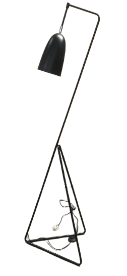 Black Floor Light 175cm tall