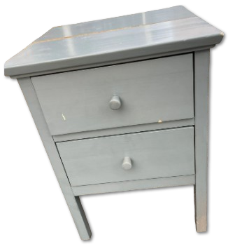 JOHN LEWIS & PARTNERS WILTON 2 DRAWER BEDSIDE TABLE SOLID WOOD, 32x31.2x55cm