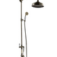 Chatsworth 1928 Antique Brass Exposed Valve incl. Rigid Riser Kit, Diverter, 8" Rose + Handset