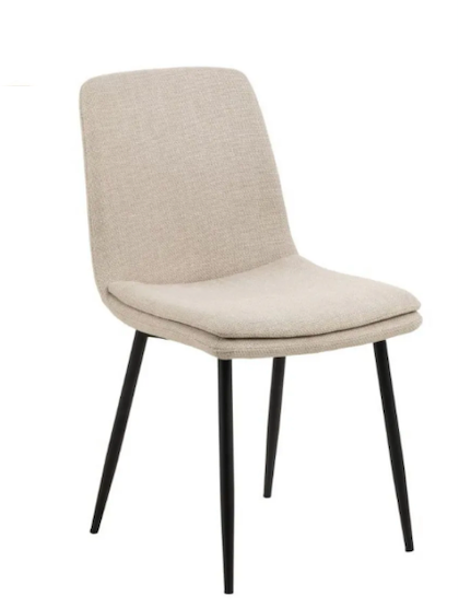 Becca Dining Chair, Basel Fabric Beige 24