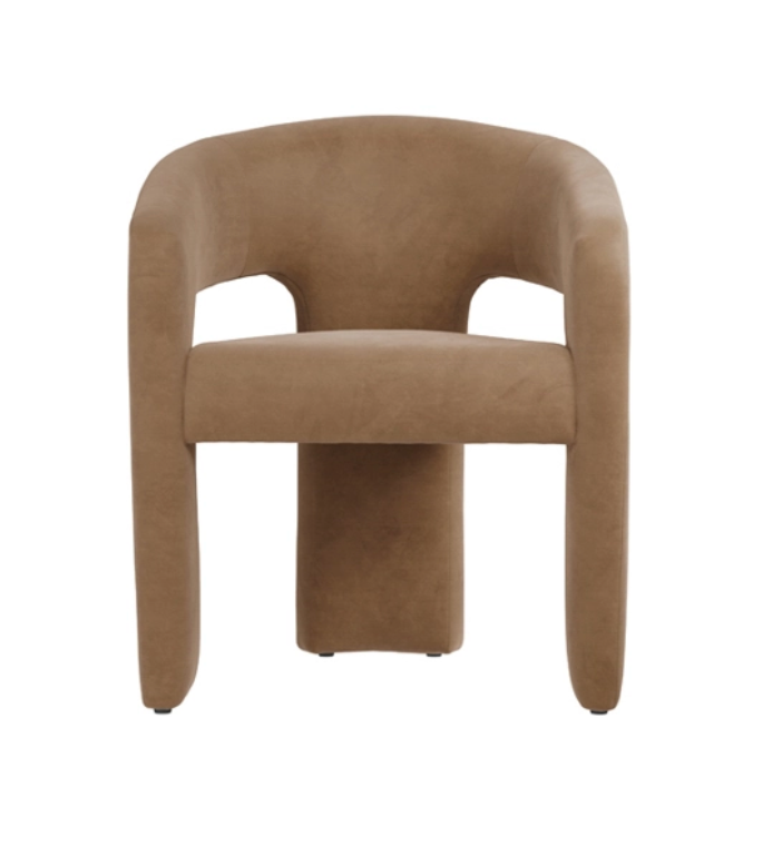 ALBA DINING CHAIR, Mole, 75x59x52.5cm