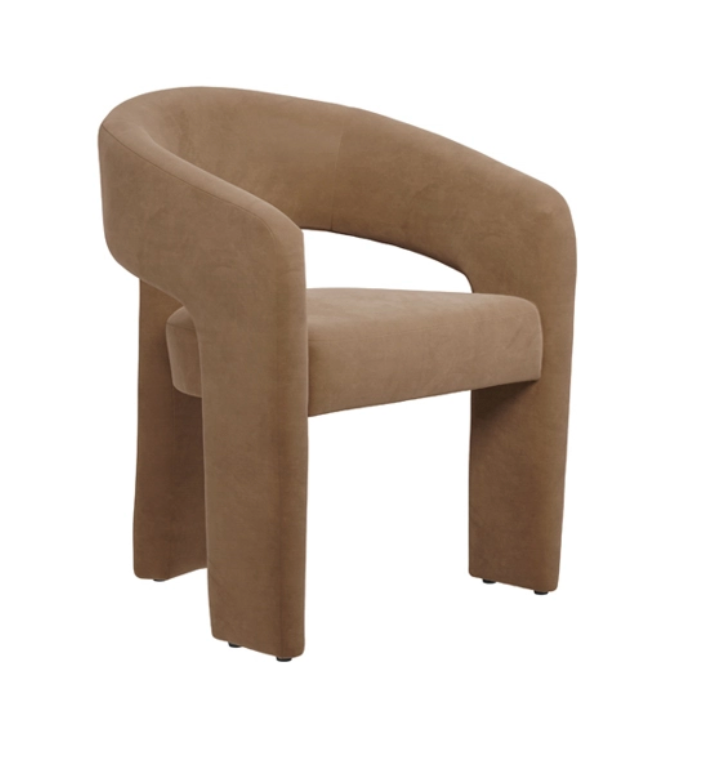ALBA DINING CHAIR, Mole, 75x59x52.5cm